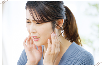 顎関節への負担